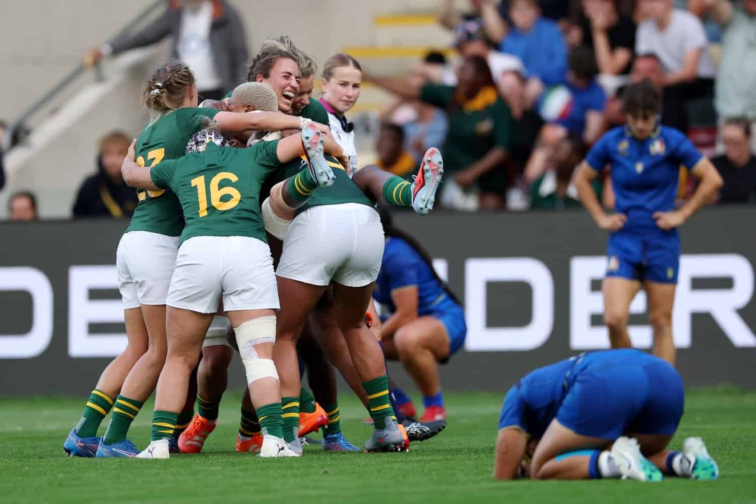 Springbok women make history with Italy win and quarter-final breakthrough